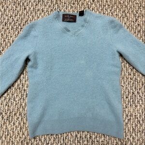 Black Brown 1826 Light Blue V-Neck Sweater